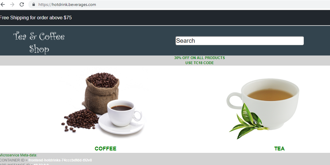 Coffee and Tea Services